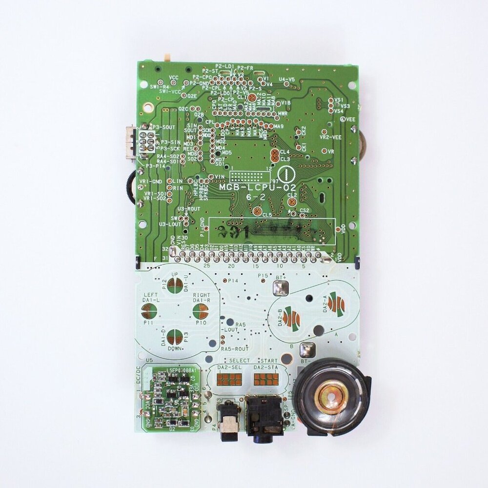 Nintendo Gameboy Pocket Logic Main Electronic Board with audio amplifier install